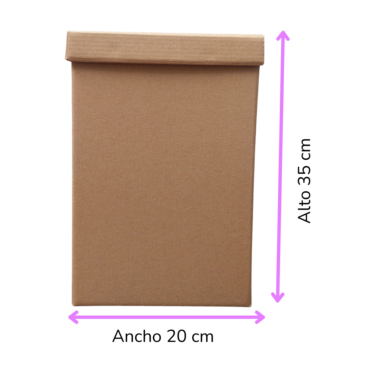 Caja cubo alto grande
