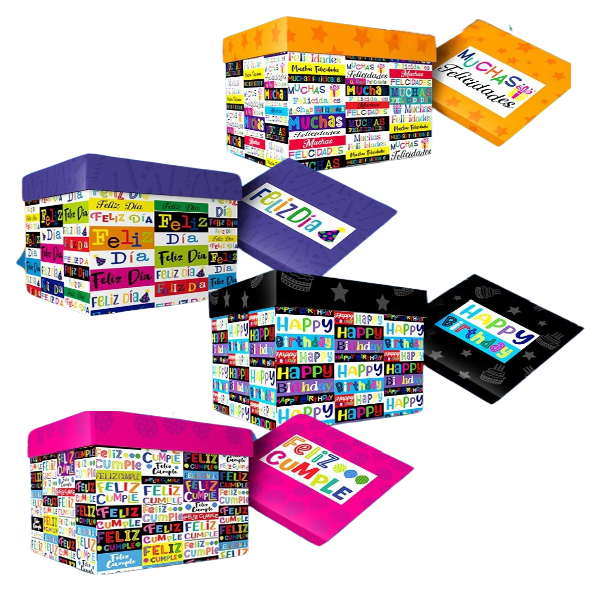 Caja Cubo Happy