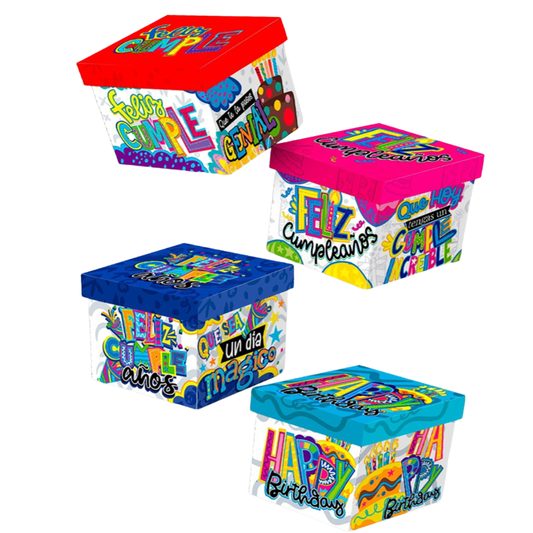 Caja Cubo Happy