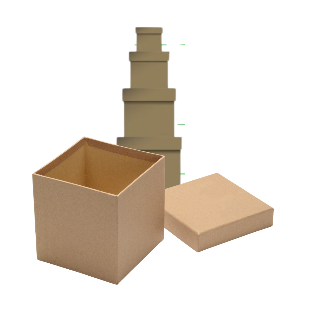 Caja cubo natural