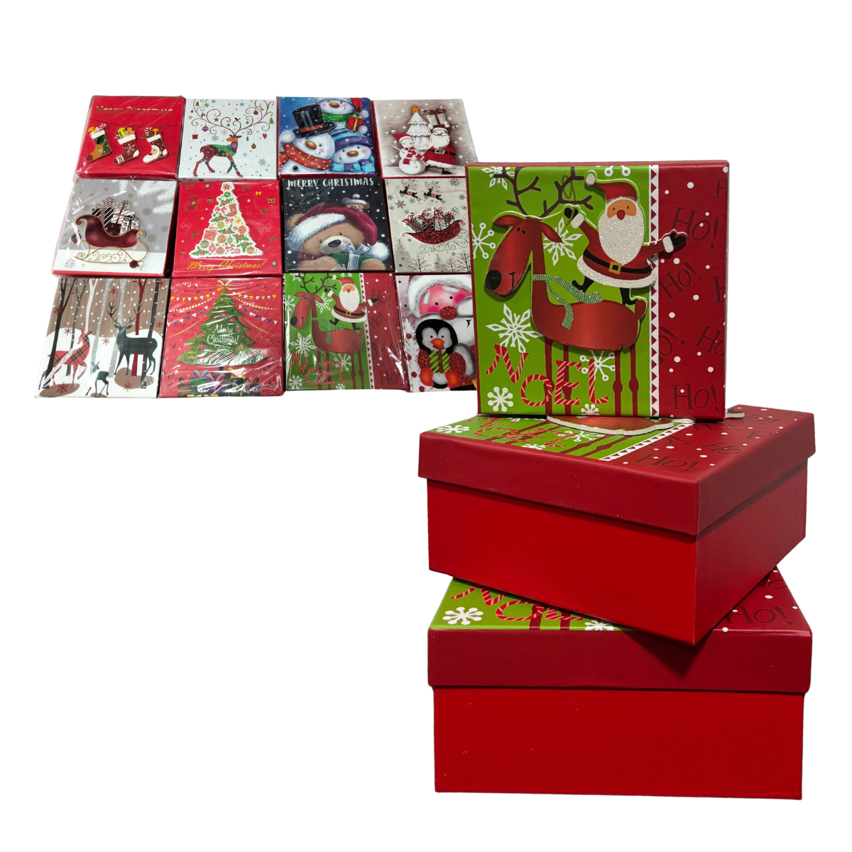 Set Cajas Rígidas Navideñas