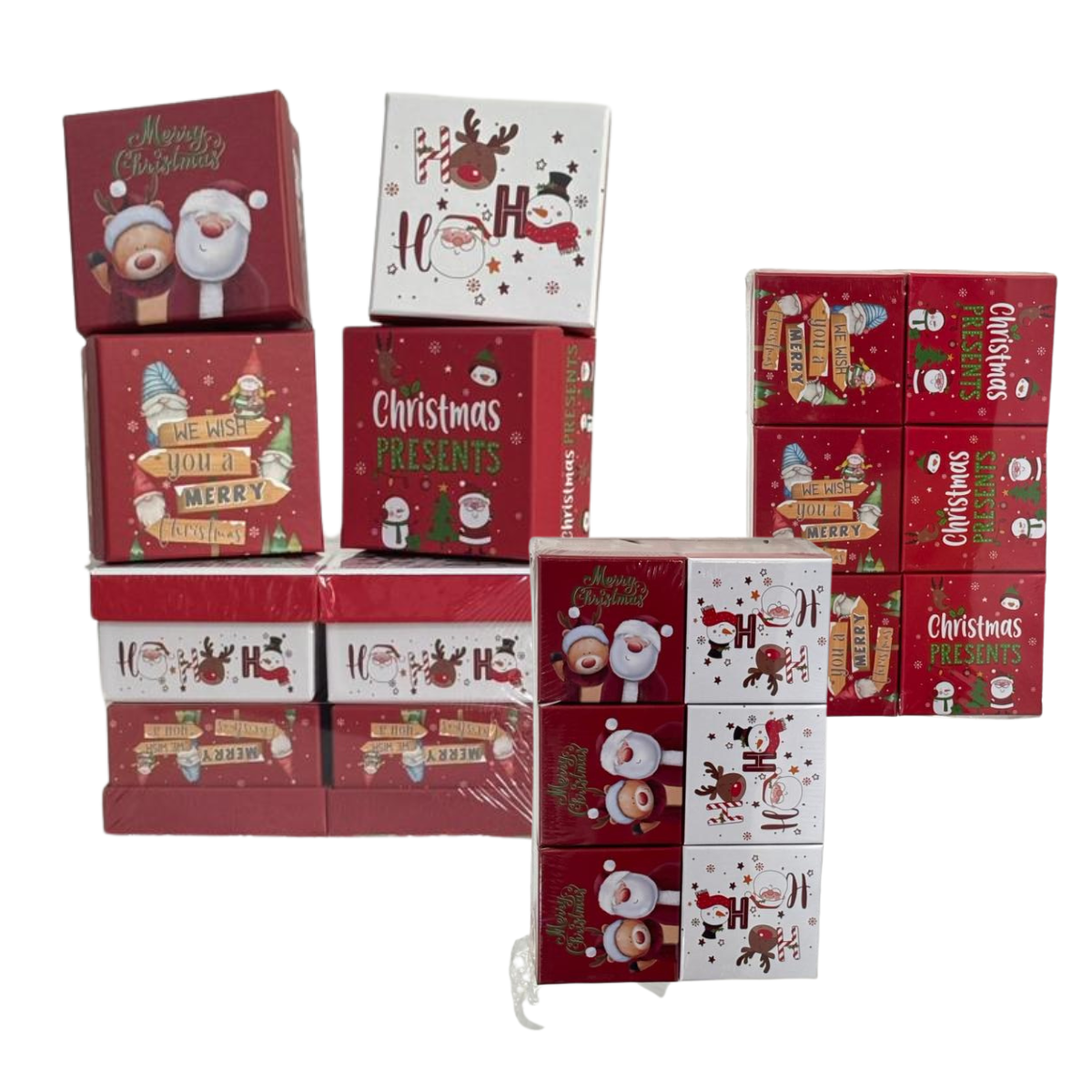 Set Cubo Bajo Rígido Navideño