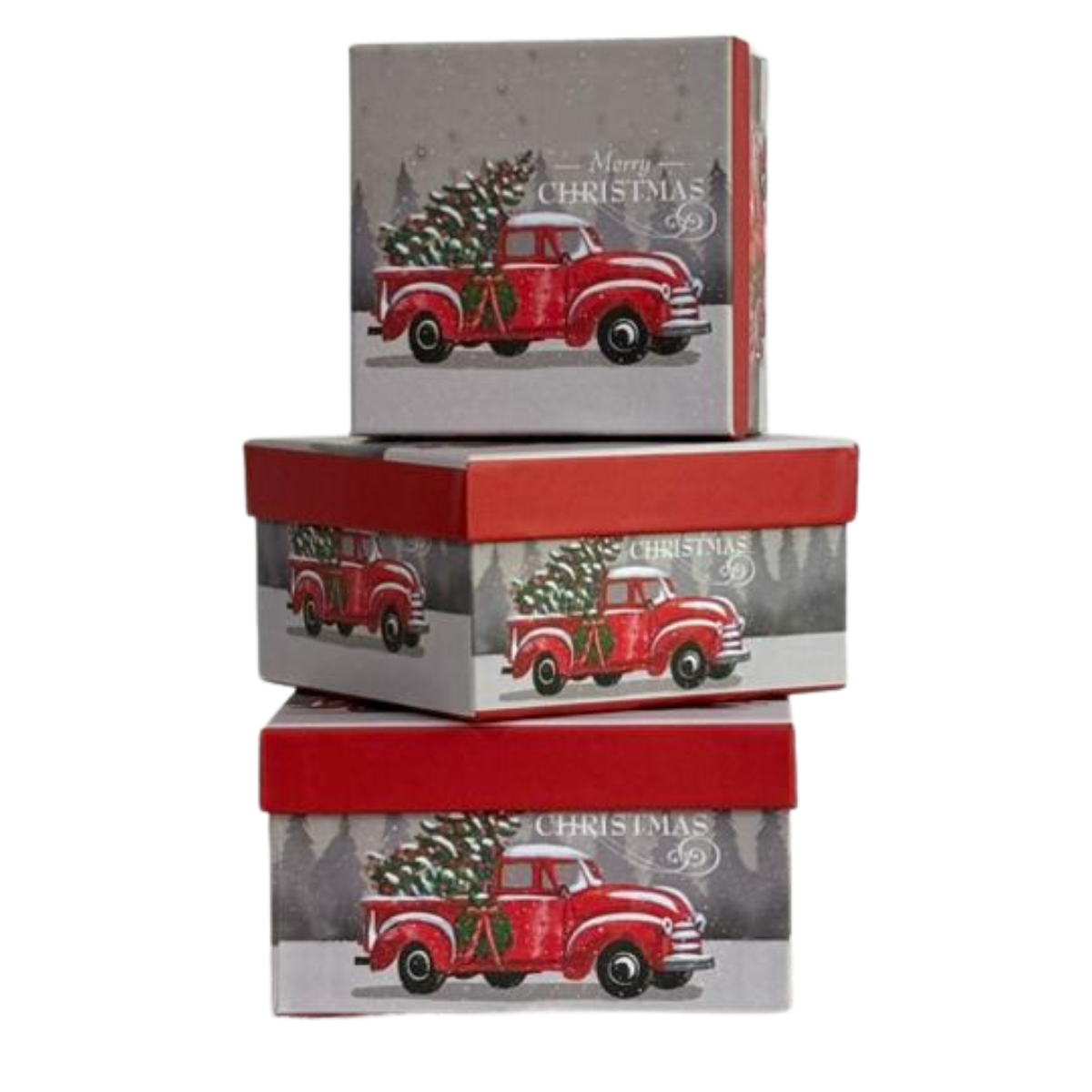 Set Cubo Bajo Rígido Navideño