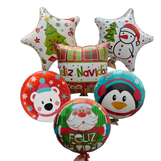 Globo Metálico 18" - Navidad